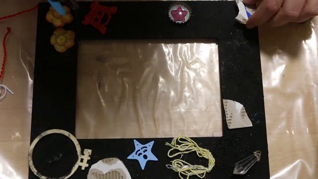 Рамка в подарок в стиле МиксМедиаАрт Mixmediaart DIY