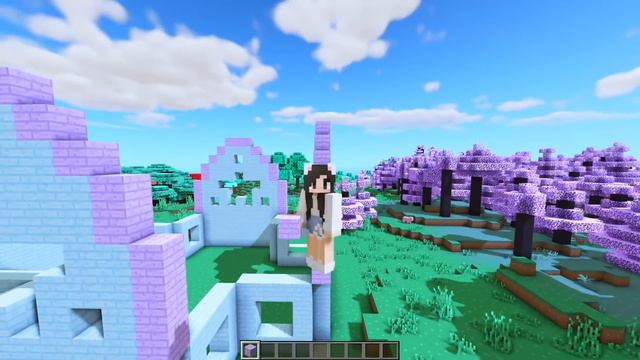 💙Building a Minecraft CLOUD House! Easy Tutorial | Kawaii Guides смотреть онлайн