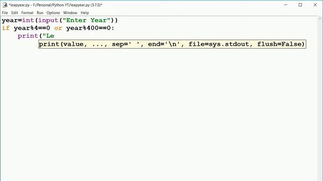 Find a Year is leap or not using Python programming || Hindi || смотреть онлайн
