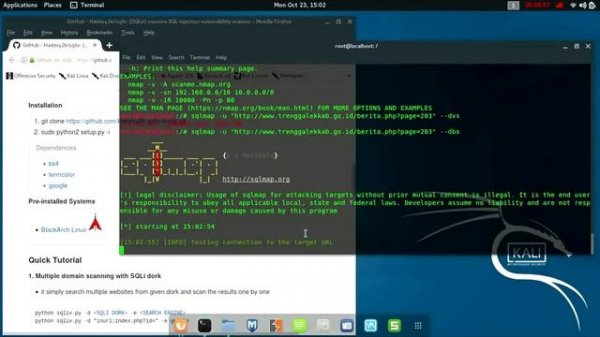SQLIV - Scan SQL Injection Vuln of Targeted Site on Kali Linux