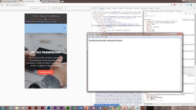 How to change top Header Background Color in Joomla Helix - Joomla Template Development смотреть онлайн