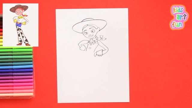 How to draw Jessie - Disney Toy Story смотреть онлайн