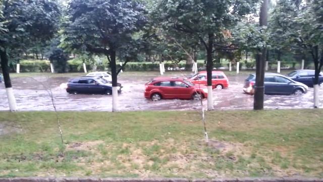 Чебоксары ПОД ВОДОЙ из-за ЛИВНЯ ((((