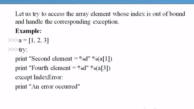 Python-Exceptions-IV смотреть онлайн