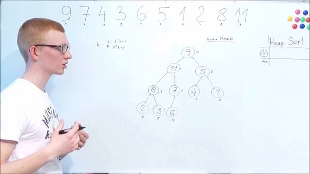 Algorytmy - Heap sort - Sortowanie przez kopcowanie смотреть онлайн