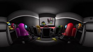 Among Us 360° - Cinema Hall 2 VR 360° Animation