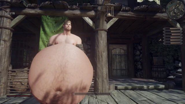 Swallowing Riverwood (New Belly Mesh Test) Skyrim Vore