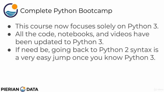 Complete Python Bootcamp Go from zero to hero in Python 3 - Chapter 1 смотреть онлайн