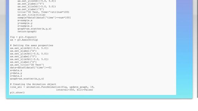 Matplotlib 3D scatter animations смотреть онлайн