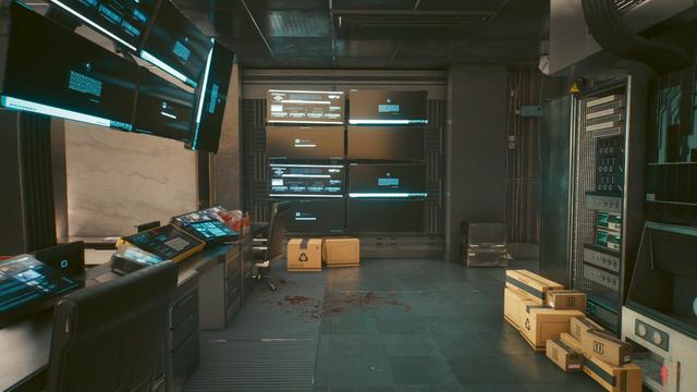 Cyberpunk 2077 Perez Security Room Looping Background смотреть онлайн