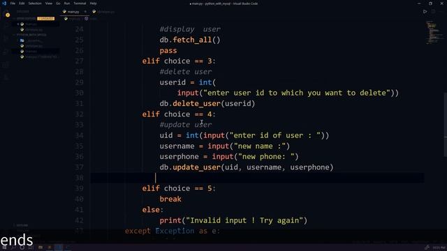 Finishing up the database application using python | Python with MySQL #8 смотреть онлайн