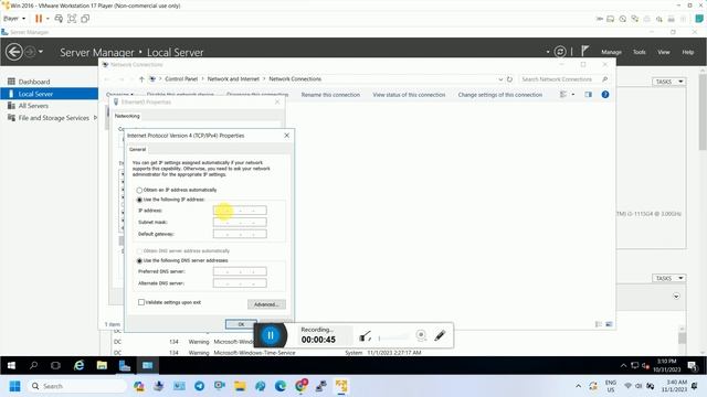 How to assign Static IP address, subnet mask, Gateway, and DNS in Windows Server 2012/2016/2019 etc смотреть онлайн