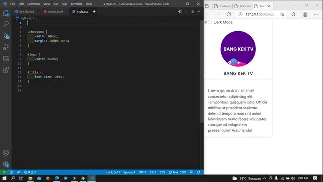 Creating Dark Mode With Bootstrap 5 смотреть онлайн