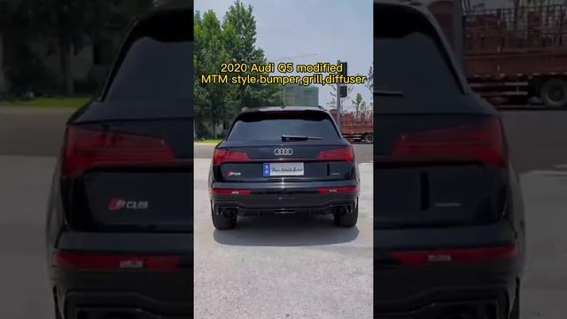 2020 Audi Q5 modified MTM style front and rear bumper,grill,diffuser смотреть онлайн