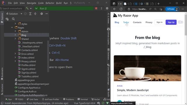 Modern Razor Pages & MVC .NET Tailwind templates смотреть онлайн
