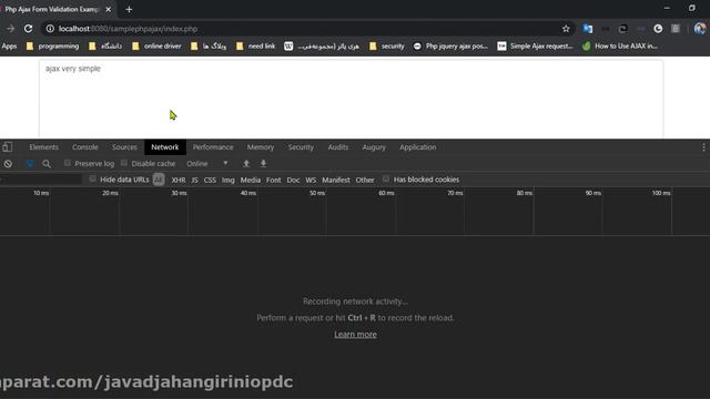 51 Simple Ajax request example with JQuery and PHP قسمت اول смотреть онлайн