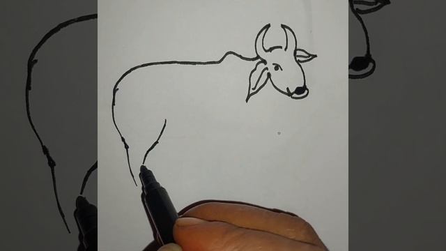easy and simple art#viral #cow drawing #tipsclub #tipsclub смотреть онлайн