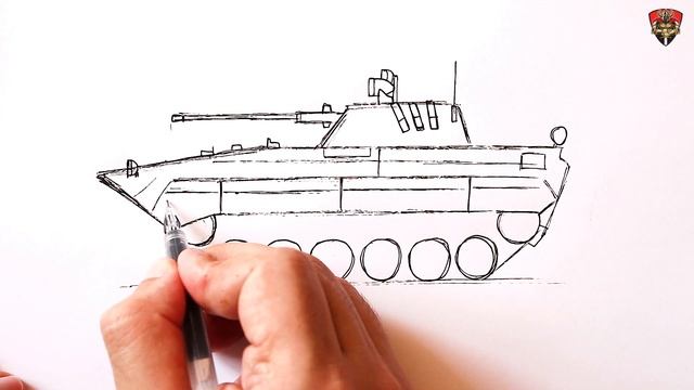 How to draw a Army Vehicle BMP 2 смотреть онлайн