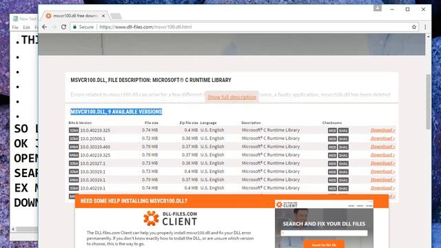 SOLUTION FOR APPICATION ERROR 0xc000007b AND 0xc000005c смотреть онлайн