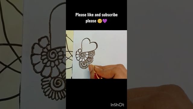 cute heart tutorial!!!! ?#mehndi #shortvideo #youtubeshorts смотреть онлайн