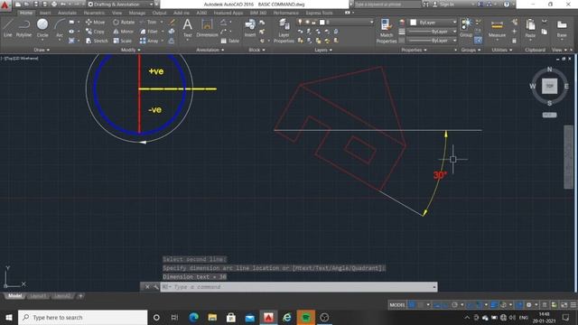 #6 Rotate an Object with Angle | AutoCAD Rotate Object to Match Line | ROTATE IN AUTOCAD | IN HINDI смотреть онлайн