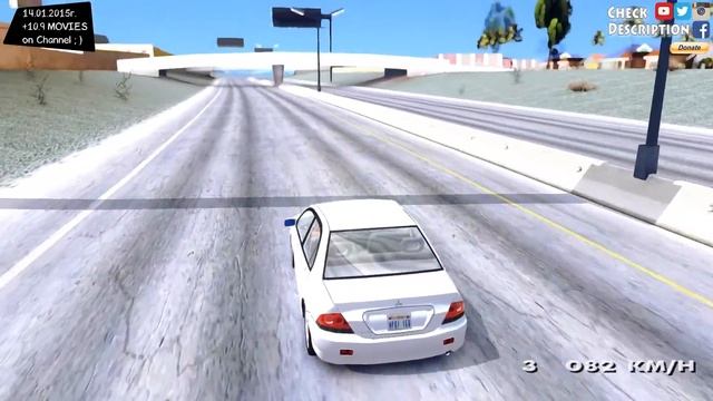 GTA San Andreas - Mitsubishi Lancer 1.6 EnRoMovies _REVIEW смотреть онлайн