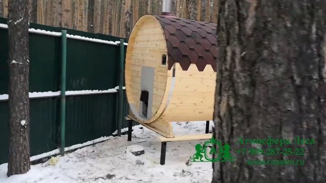 Баня бочка на винтовых сваях смотреть онлайн