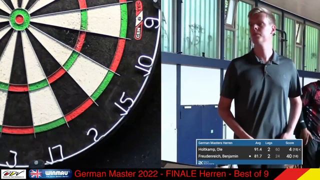 Ole Holtkamp vs Benjamin Freudenreich Highlights / DDV German Masters Finale 2022 смотреть онлайн