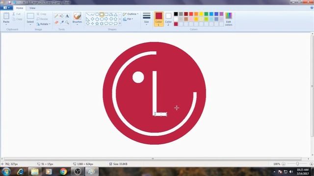 [Requested Video]How to Draw LG Logo in MS Paint from Scratch! смотреть онлайн
