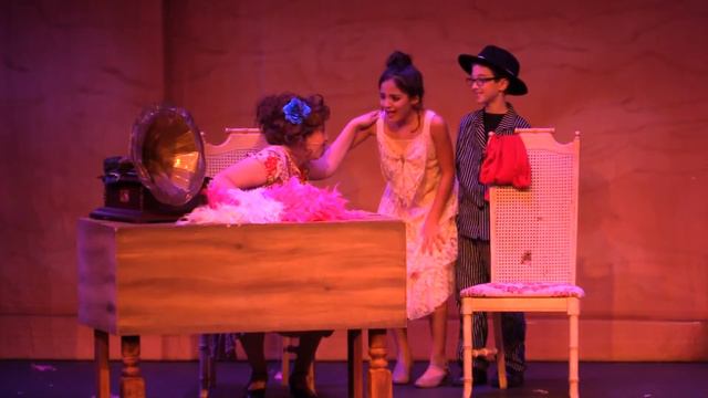 SYDNEY SCHOEN as Miss Hannigan in "Annie" смотреть онлайн