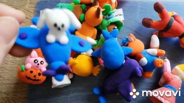 Обзор на мои поделки из лёгкого пластилина! Часть 1 смотреть онлайн