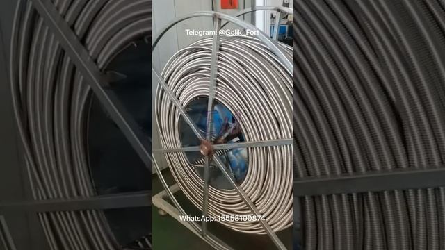 Труба нержавеющая гофрированная для газа GF и HF #газоваятруба смотреть онлайн
