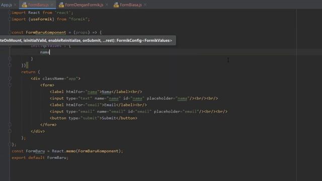 2. Tutorial React Formik (Mengenal useFormik - Pendekatan Pertama) смотреть онлайн