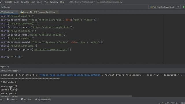 Lesson 48 HTTP Request Part 3. Python Programming. смотреть онлайн
