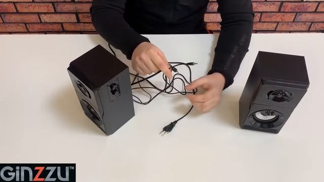 Обзор на акустическую систему 2 0 от GINZZU Model GM 102 смотреть онлайн