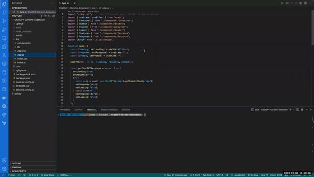ChatGPT Chrome Extension with React and TailwindCSS смотреть онлайн