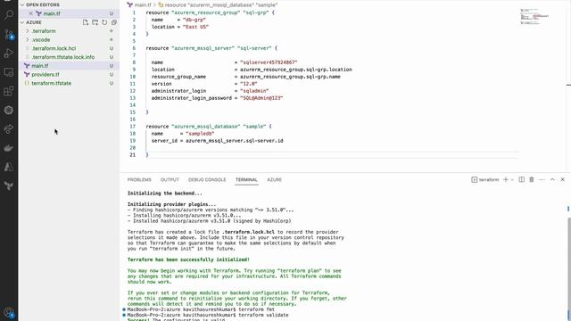 Creating and deleting SQL Database in Azure using Terraform смотреть онлайн