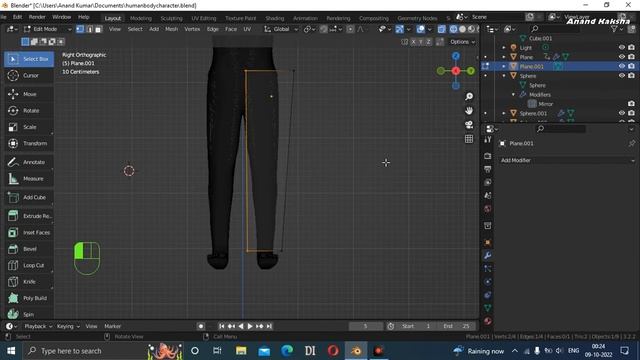 How to Sew Cloth (Pant) for Character - Blender 3.3 | PART 1 | BLENDER CLOTH SEWING смотреть онлайн