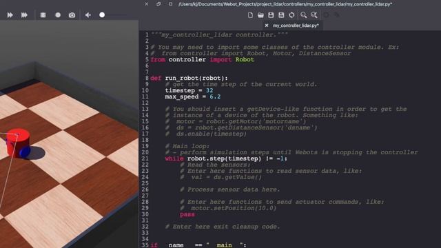 How to use Lidars in Webots? // Webots Lidar Code in Python Tutorial смотреть онлайн