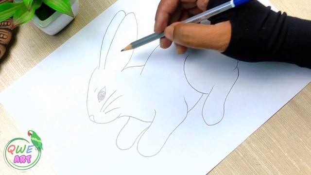 How to draw a Rabbit Easy Step by Step ? Easy Bunny Rabbit Drawing Tutorial смотреть онлайн