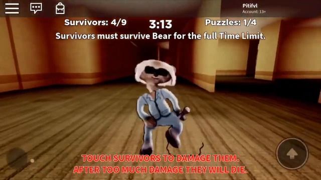 I WAS BEAR 4 TIMES!!! (Roblox Bear Alpha) смотреть онлайн