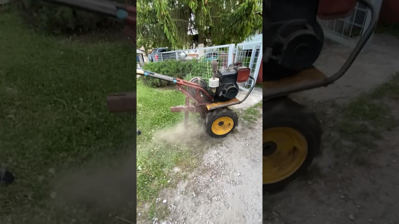 Батя против мотоблока! Сельский дрифт)) смотреть онлайн