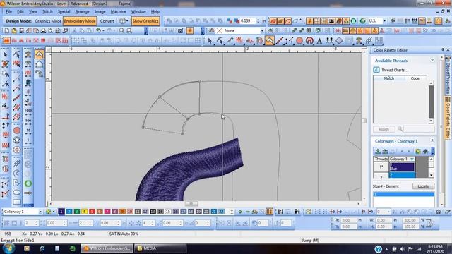 Wilcom Tutorial The right way to use the input satin stitch смотреть онлайн