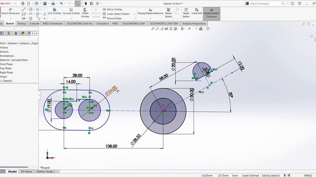 Solidworks Tutorial | Sketch Example 4 смотреть онлайн
