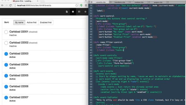 Live coding in ClojureScript + Reagent смотреть онлайн