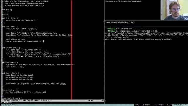 Writing a Programming Language (in Rust) 2: Branching, Literals and Addition смотреть онлайн