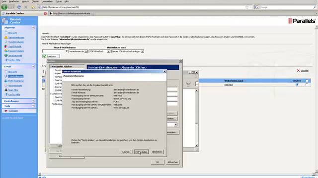 E-Mail Einrichtung - Confixx, Thunderbird - www.servcity.de смотреть онлайн