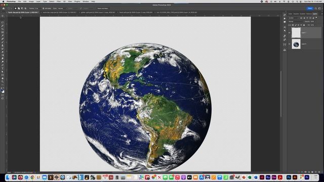 Sphere Slice Illusion (open globe) Photoshop Tutuorial смотреть онлайн