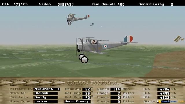 Dawn Patrol: Head to Head gameplay (PC Game, 1995) смотреть онлайн