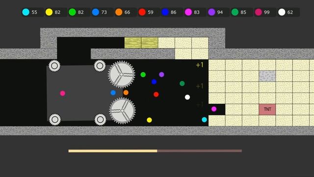 Boring Machine Squares Destruction - Marble Race in Algodoo смотреть онлайн